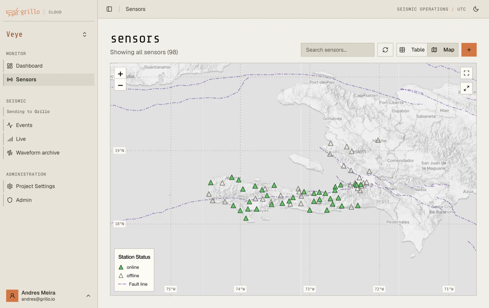 Interactive Sensor Map