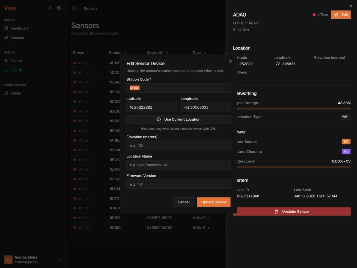 Sensor Configuration